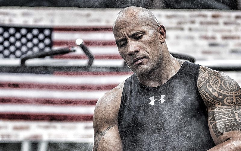 The Rock in the gym