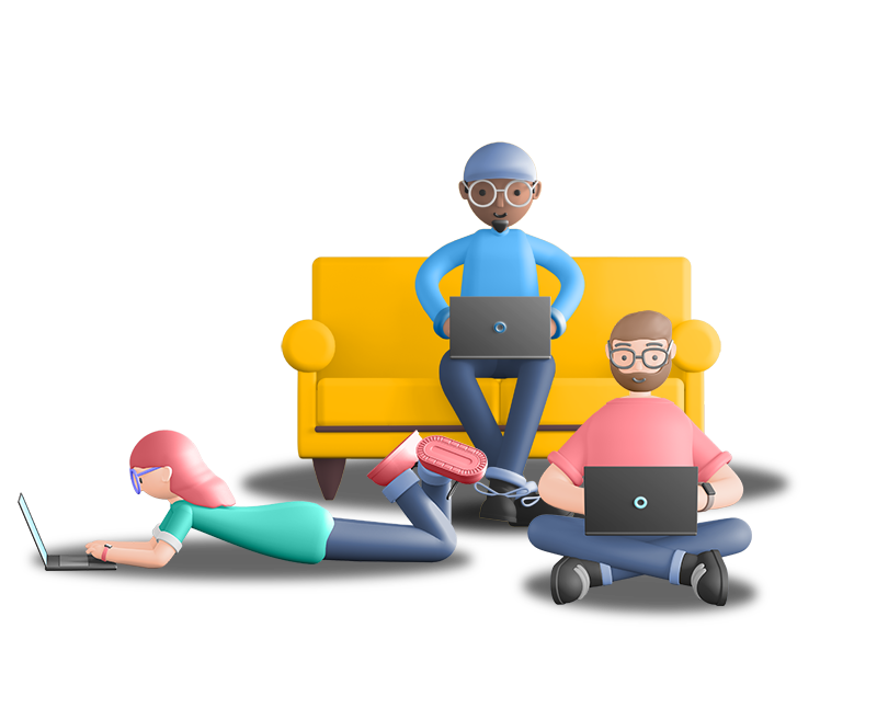 people hanging writing